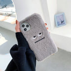 Coque avec Visage en Peluche