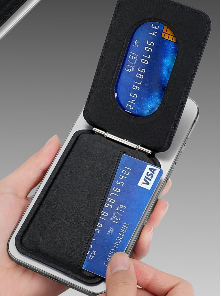 Porte-cartes magnétique pliable compatible MagSafe