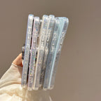 Coque Pailletée Dégradée avec Support Rotatif