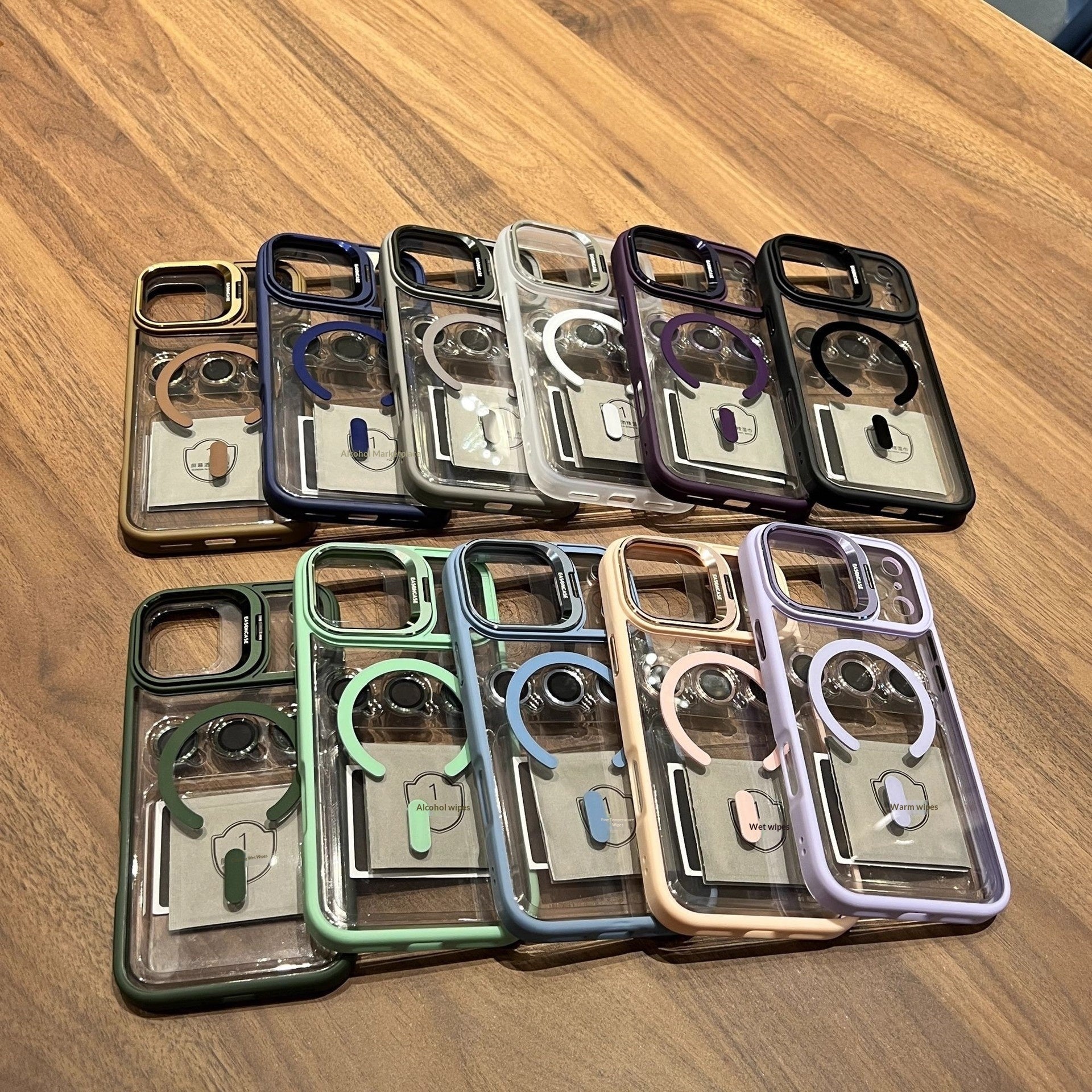 Coque avec Support de Lentille Métallique