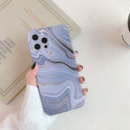 Coque en silicone marbre doré brillant