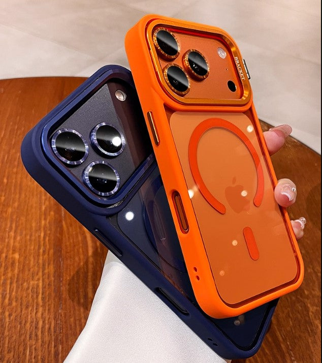 Coque avec Support de Lentille Métallique