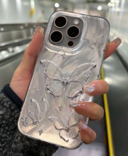 Coque de Téléphone Papillon Rigide Anti-choc