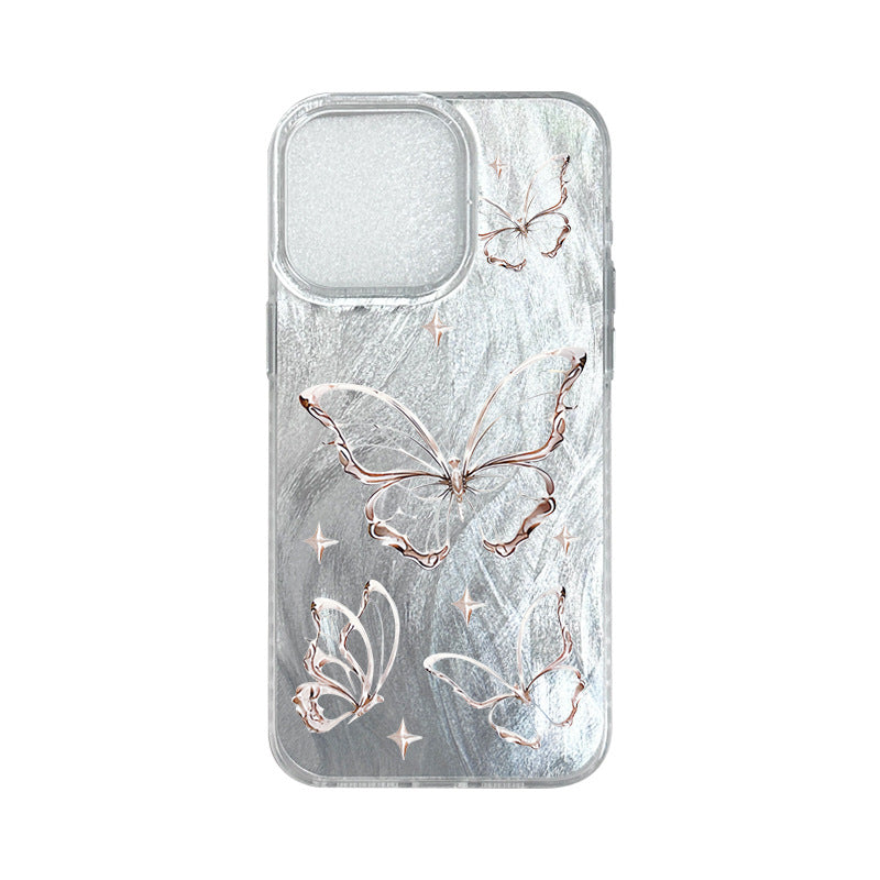 Coque de Téléphone Papillon Rigide Anti-choc