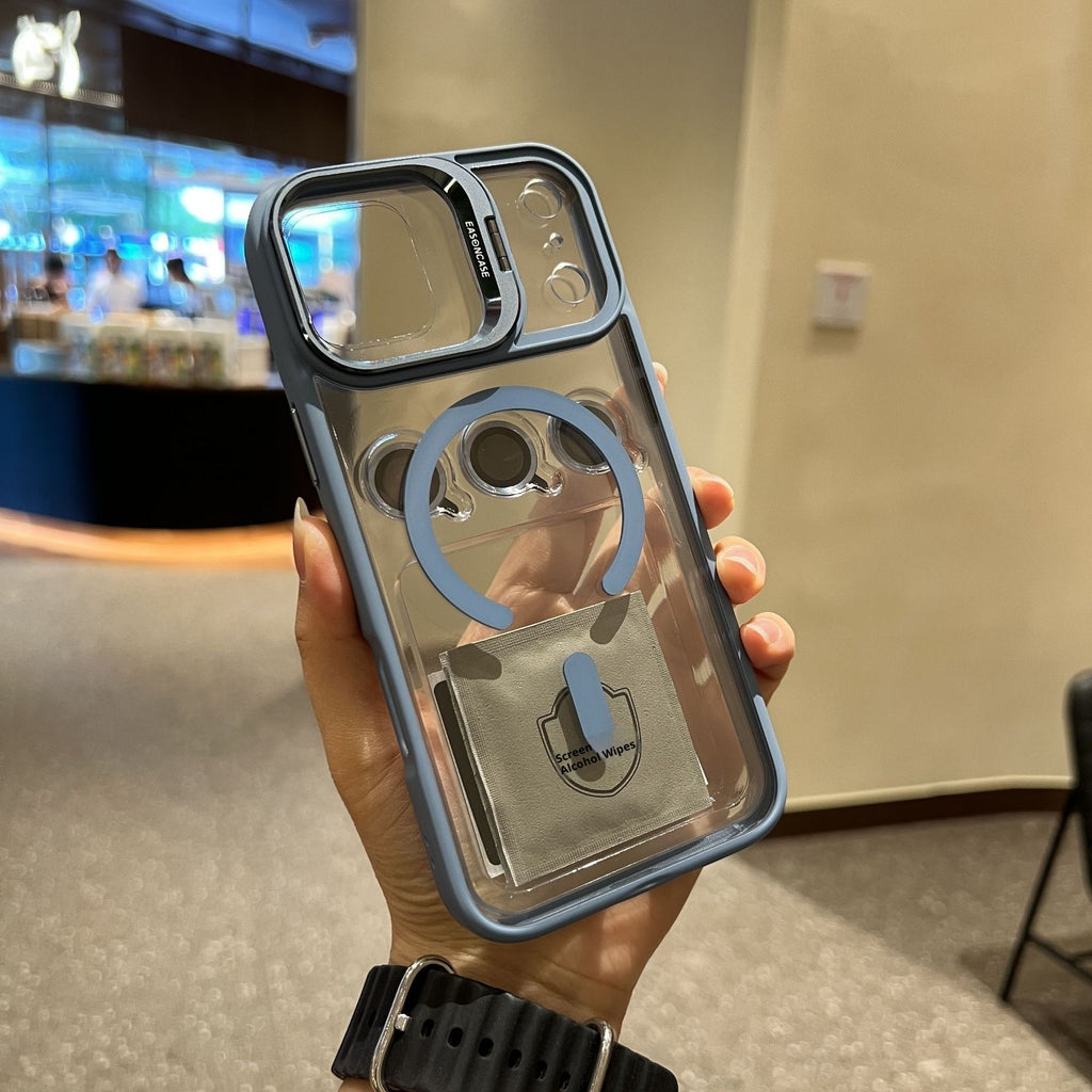 Coque avec Support de Lentille Métallique