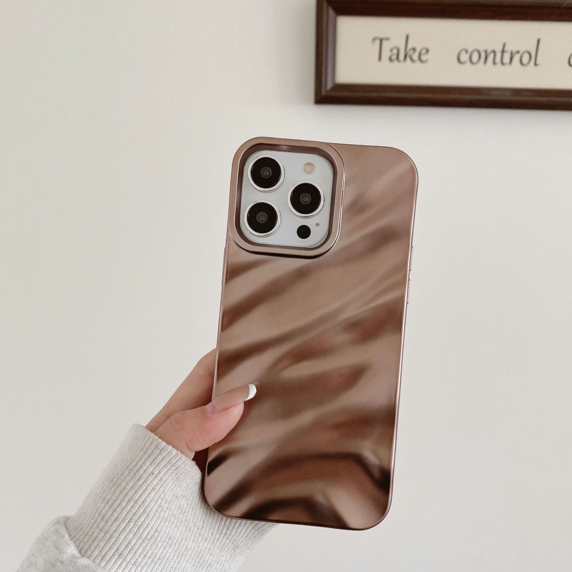 Coque à Motif Plissé 3D